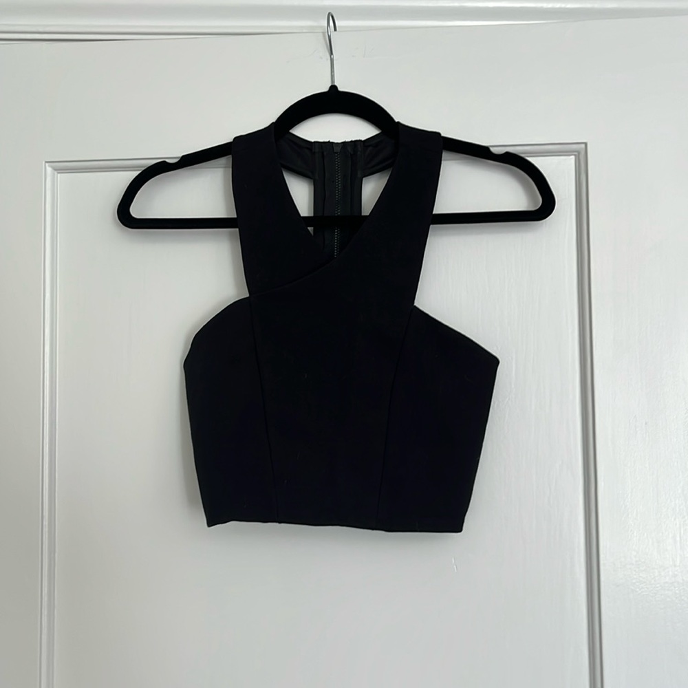 Black Crop Top Express XS